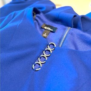 Short Sleeve Fit + Flare Dress (6), Deep Royal Blue